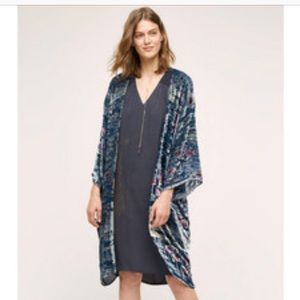 EUC moonlight waves kimono Anthropologie